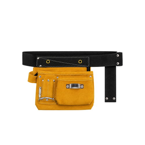 2 Pocket Leather Nail & Tool Combo Bag