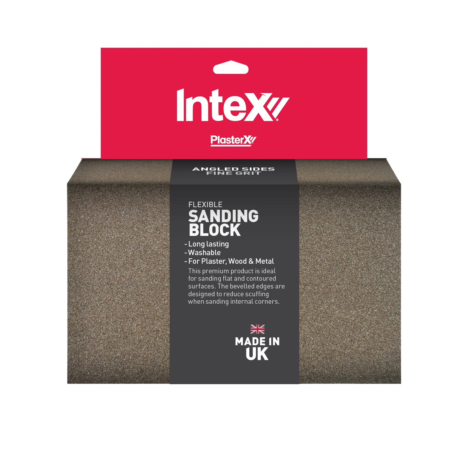 Intex PlasterX Angled Sides Foam Sander Blocks 98x69x26mm Grit 100 CRT