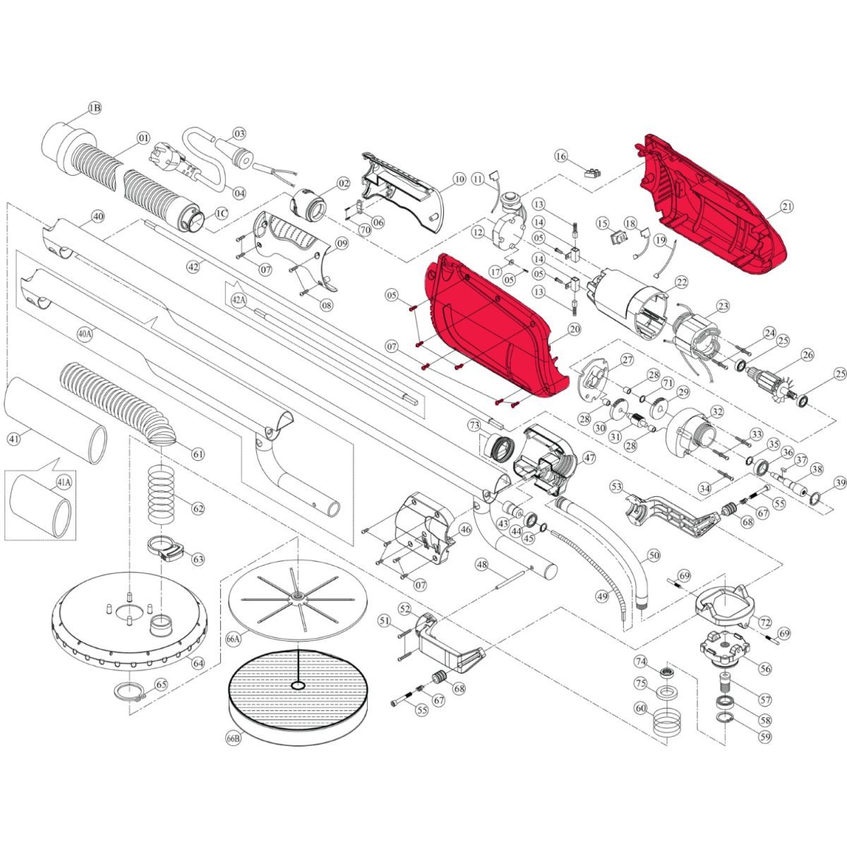 Intex  Repair Kit – Complete Motor Cover Set Incl. Screws (8 Piece) – Suit AG700/AG799
