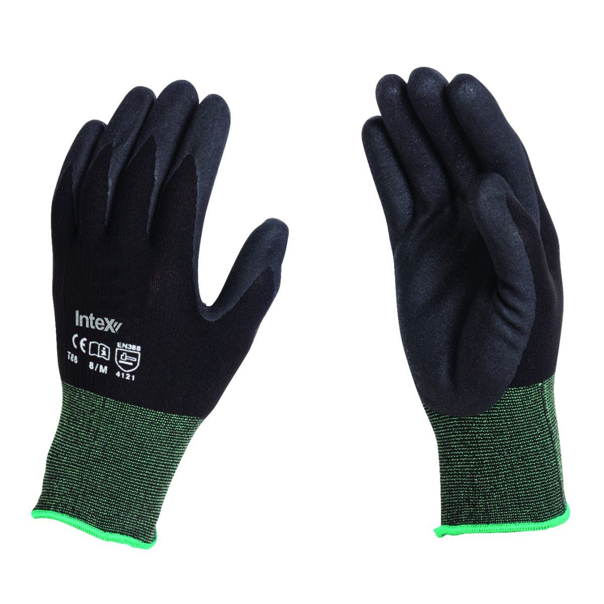 Nylon Spandex Grip Glove Nitrile Foam Coating - Medium